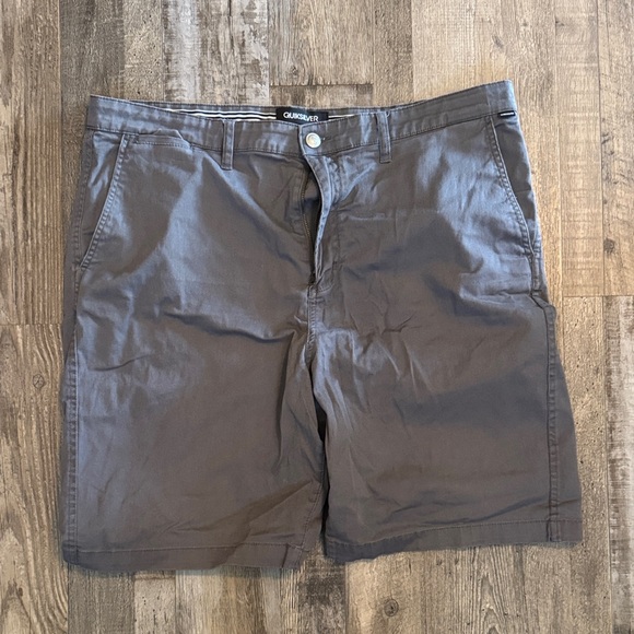 Quiksilver Other - Quiksilver Men's Charcoal Flat Front Shorts